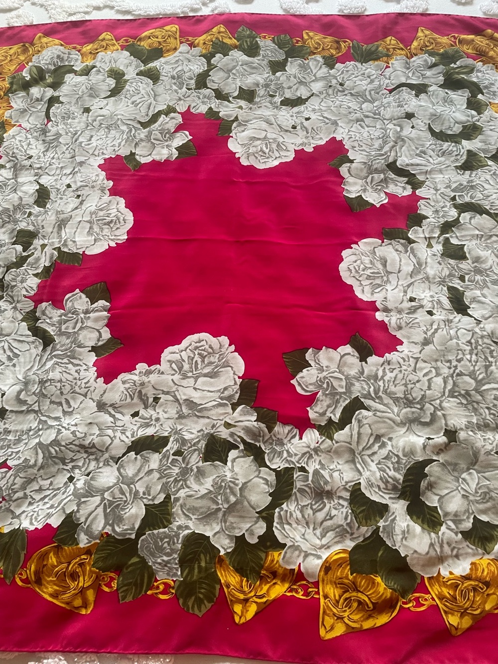 Vintage Chanel Silk Scarf
